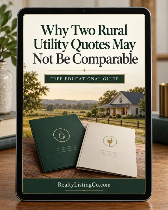 Why Two Rural Utility Quotes May Not Be Comparable — individual free educational guide cover