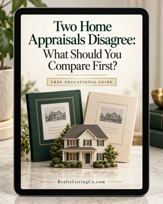 Two Home Appraisals Disagree: What Should You Compare First? — individual free educational guide cover