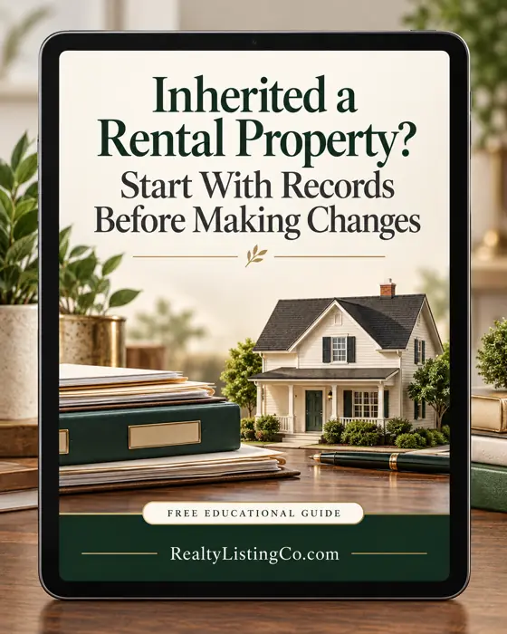 Inherited a Rental Property? Start With Records Before Making Changes — individual free educational guide cover