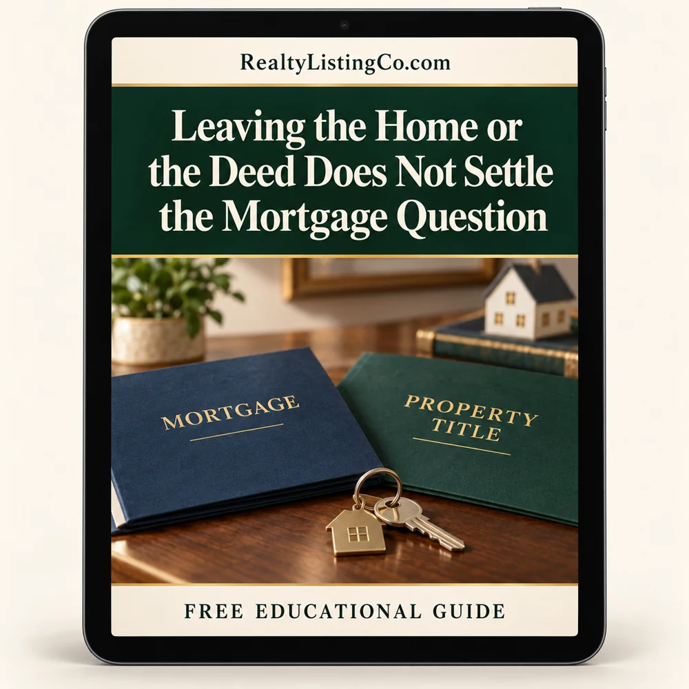Tablet cover for Leaving the Home or the Deed Does Not Settle the Mortgage Question