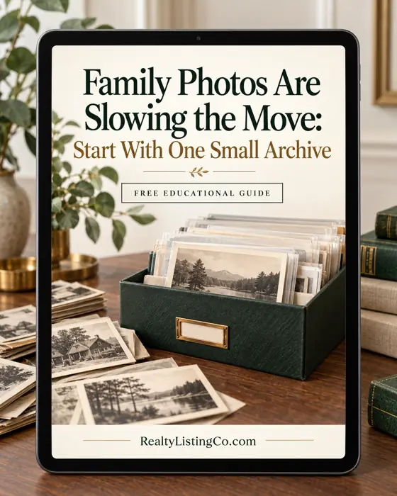 Family Photos Are Slowing the Move: Start With One Small Archive — individual free educational guide cover