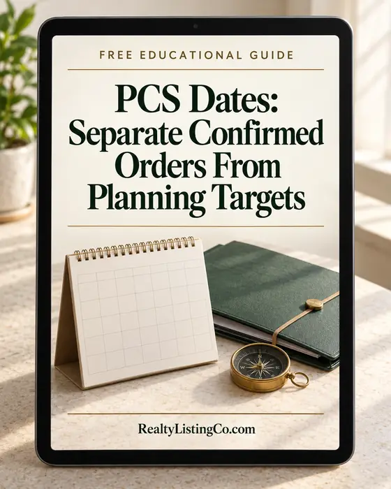 PCS Dates: Separate Confirmed Orders From Planning Targets free educational guide cover