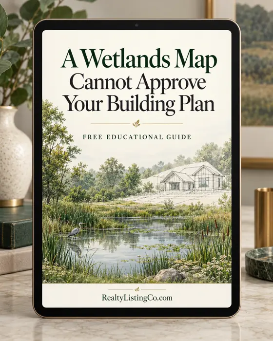 A Wetlands Map Cannot Approve Your Building Plan — individual free educational guide cover