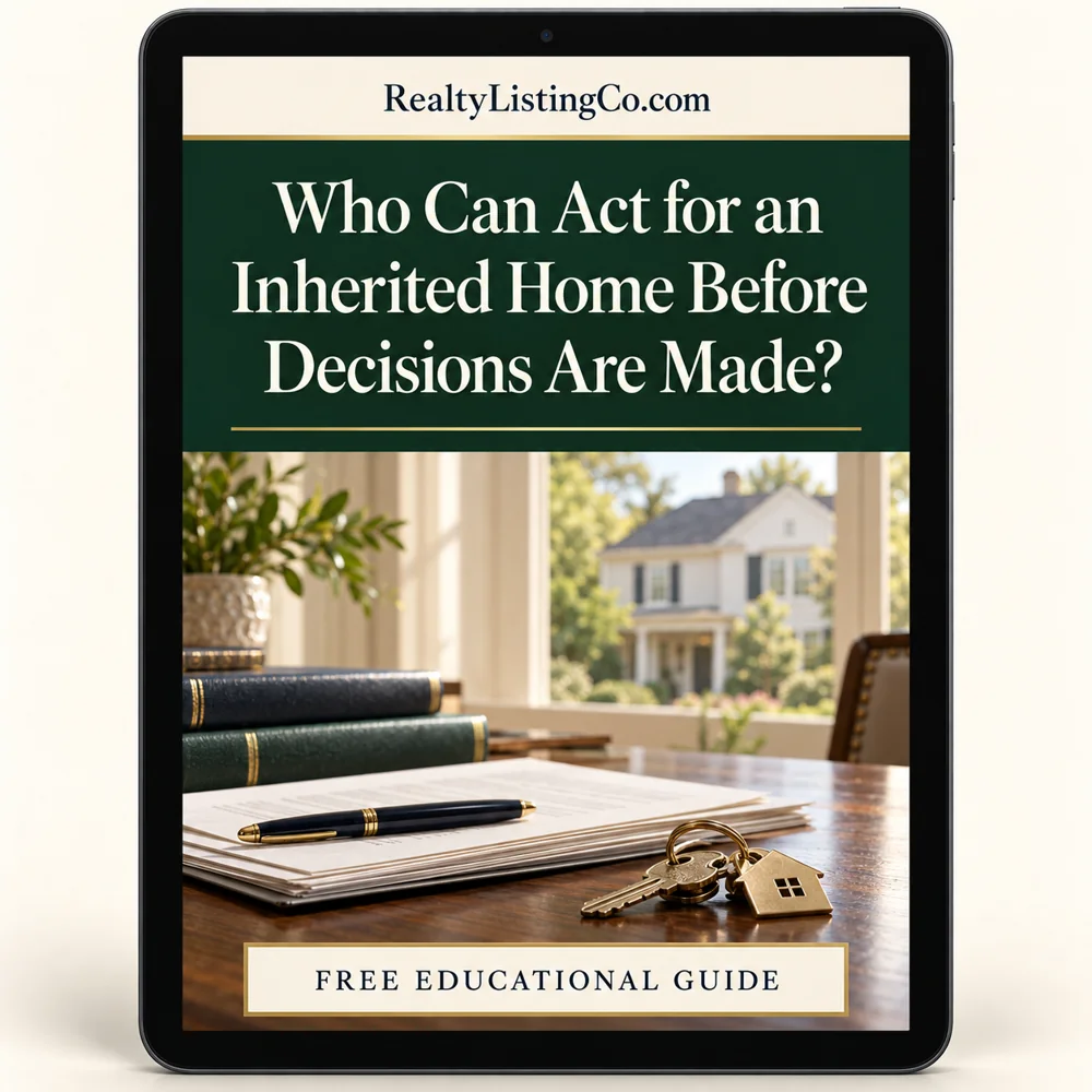 Tablet cover for Who Can Act for an Inherited Home Before Decisions Are Made?