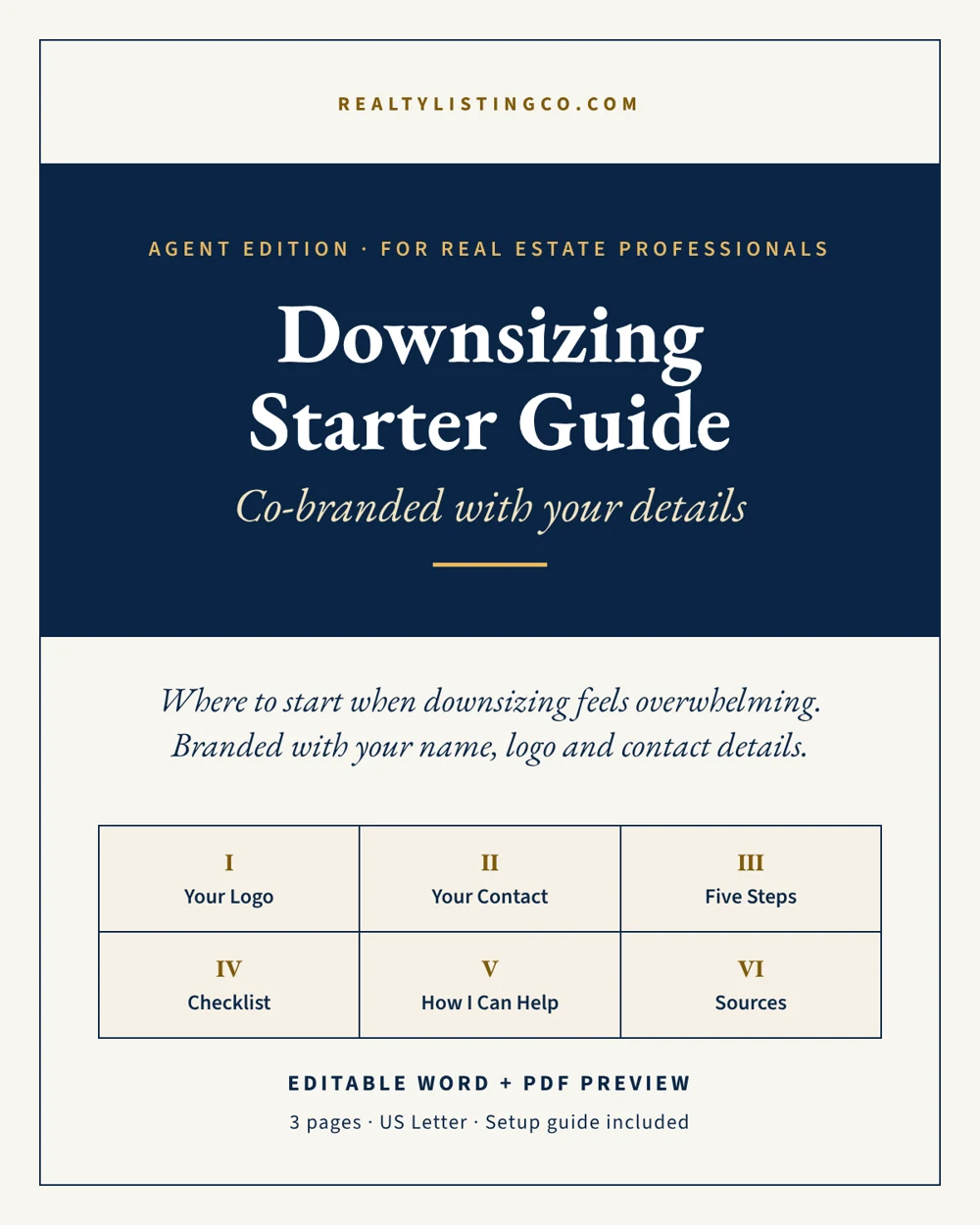 Agent Edition Downsizing Starter Guide cover