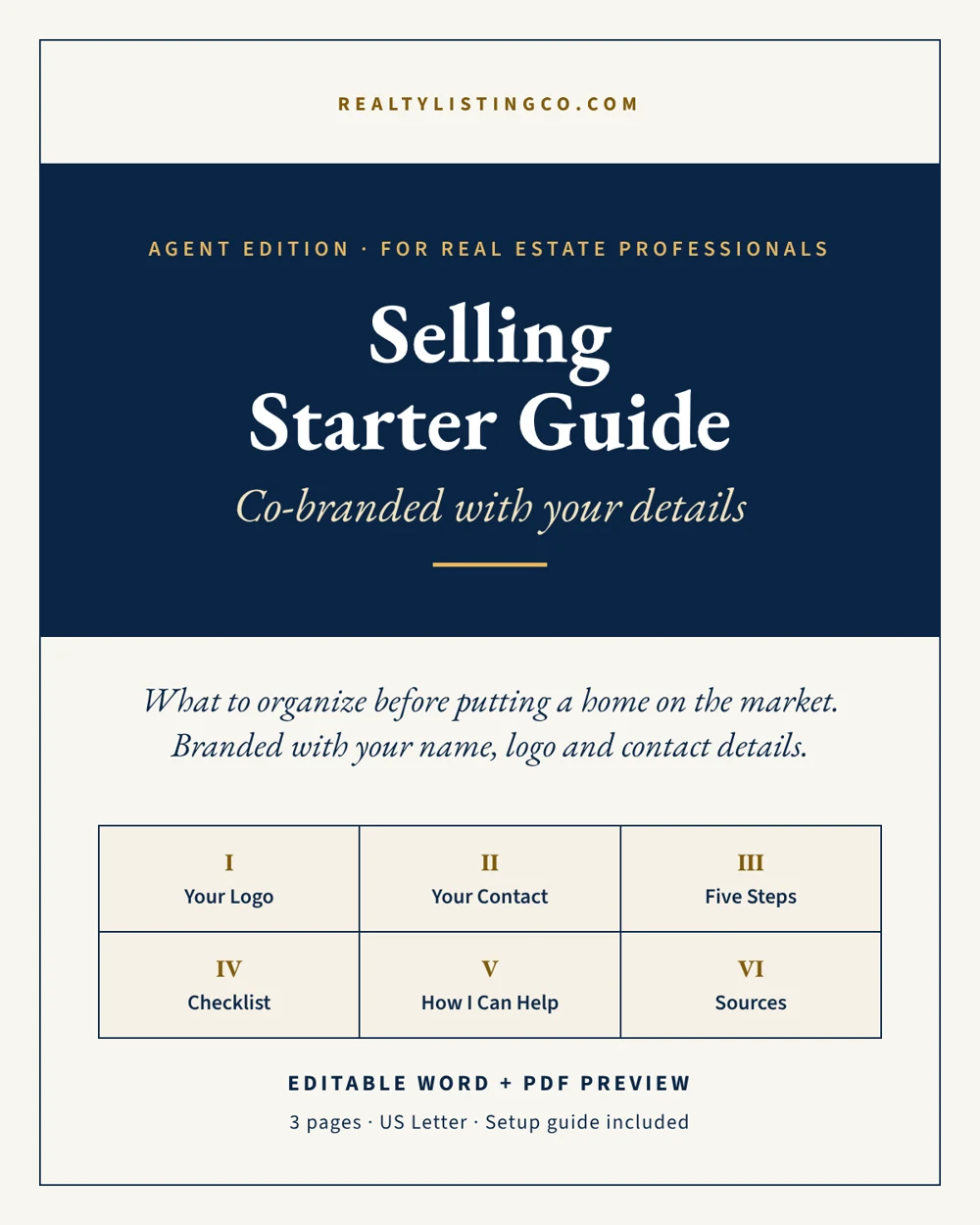 Agent Edition Selling Starter Guide cover