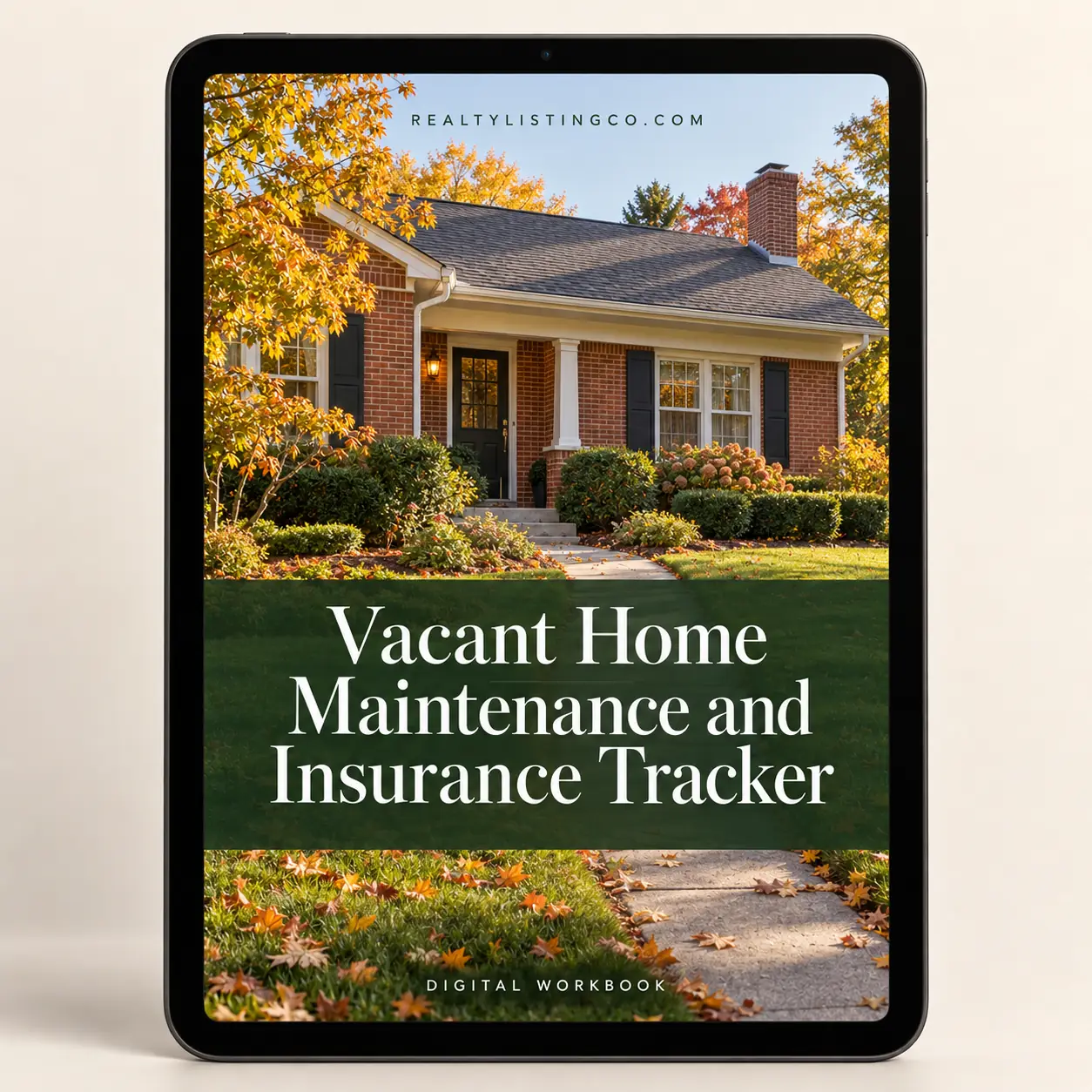 Vacant Home Maintenance and Insurance Tracker — cover preview