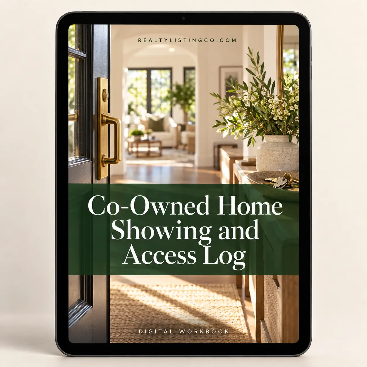 Co-Owned Home Showing and Access Log — cover or document preview