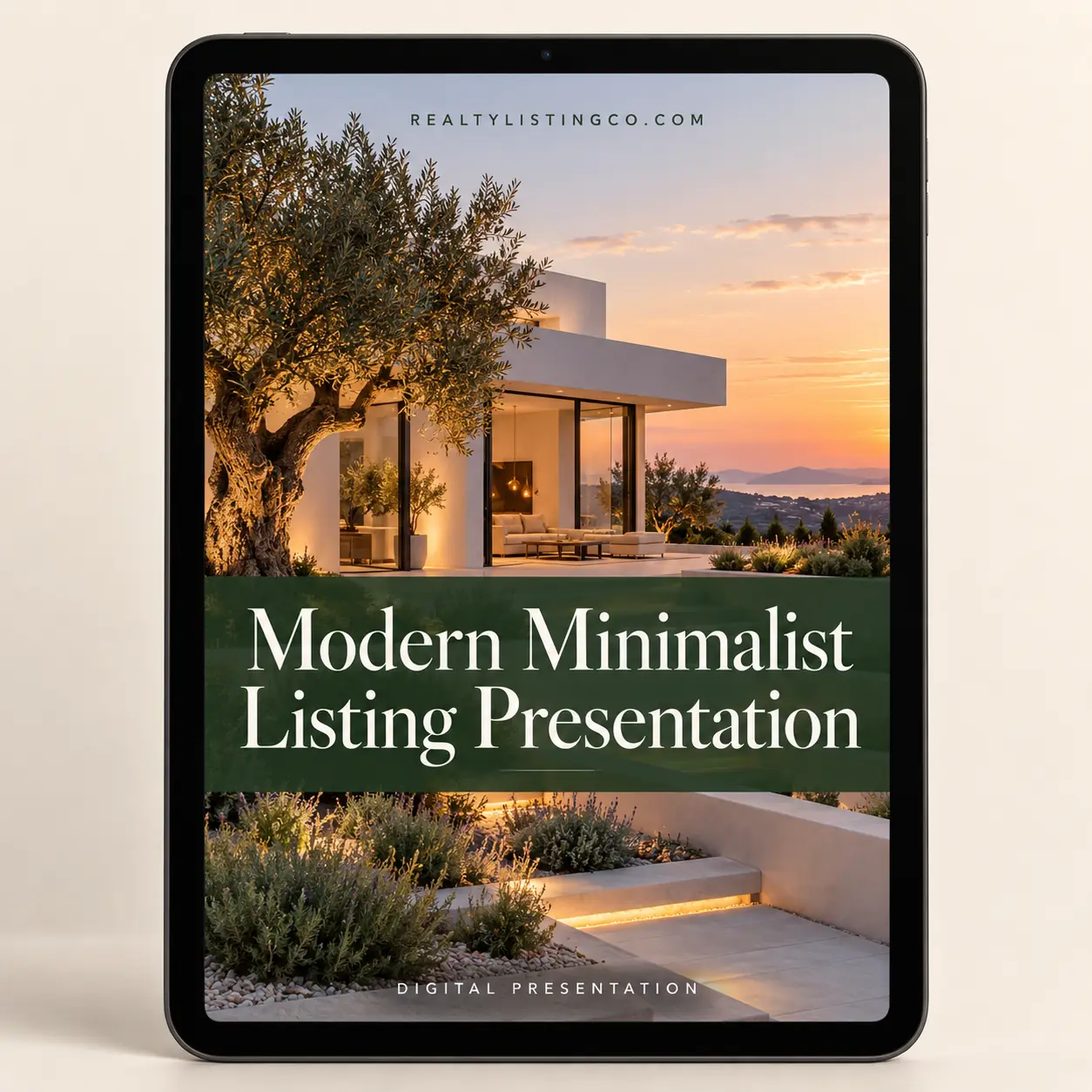 Modern Minimalist Listing Presentation — cover preview