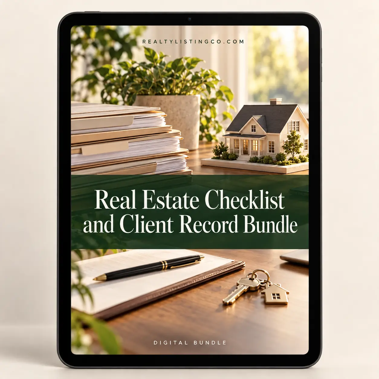 Real Estate Checklist and Client Record Bundle — cover preview