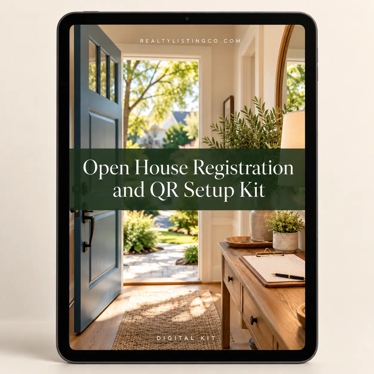 Open House Registration and QR Setup Kit — cover preview