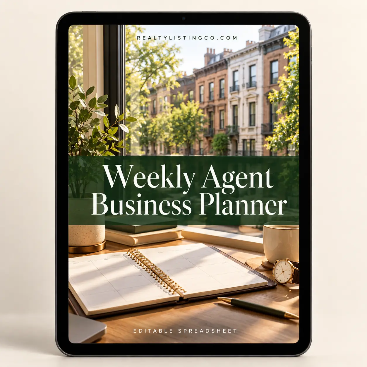Weekly Agent Business Planner — cover preview