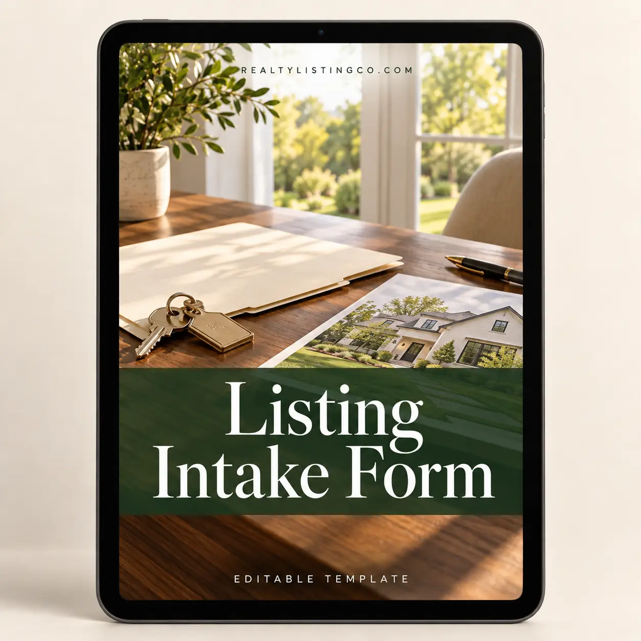 Listing Intake Form — cover preview