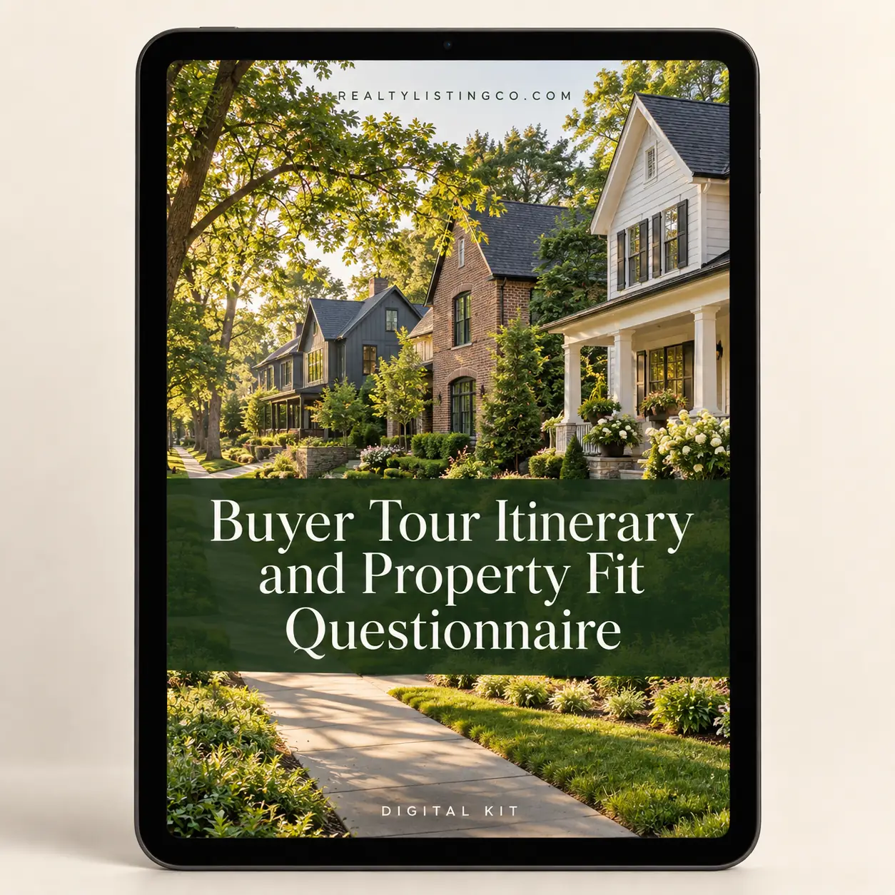 Buyer Tour Itinerary and Property Fit Questionnaire