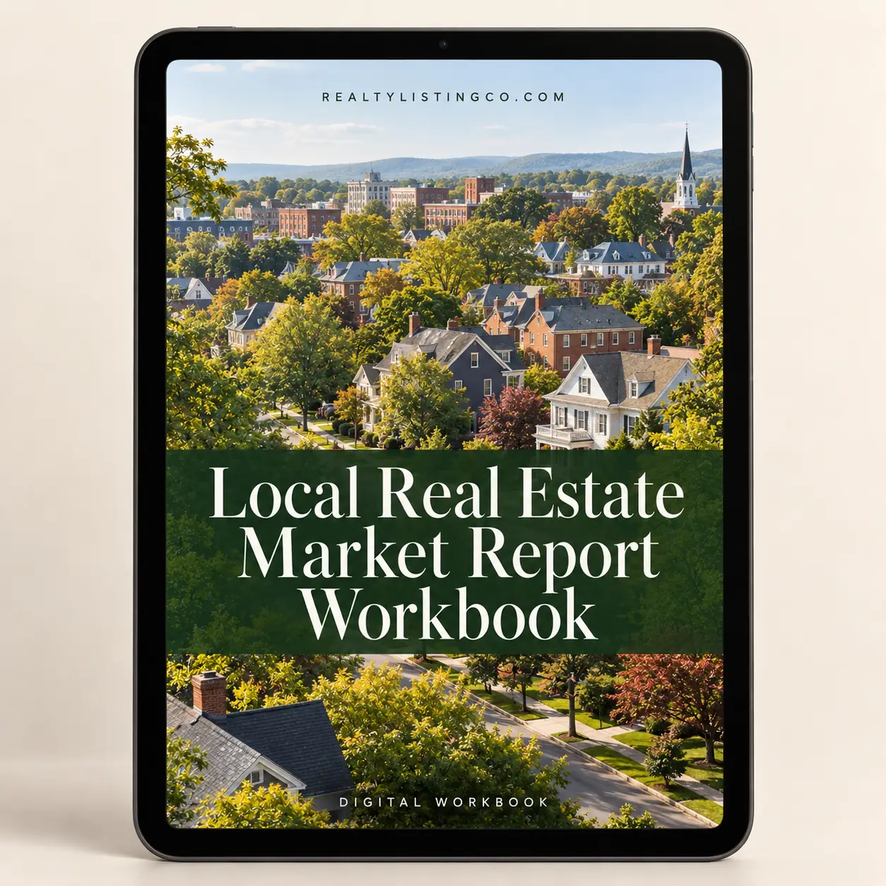 Local Real Estate Market Report Workbook — preview 1