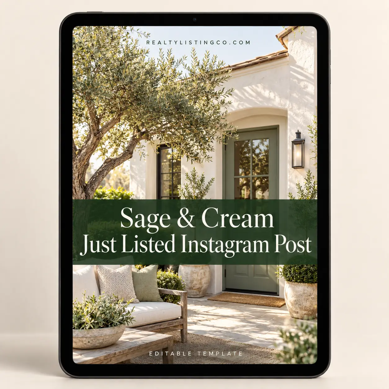 Sage & Cream Just Listed Instagram Post