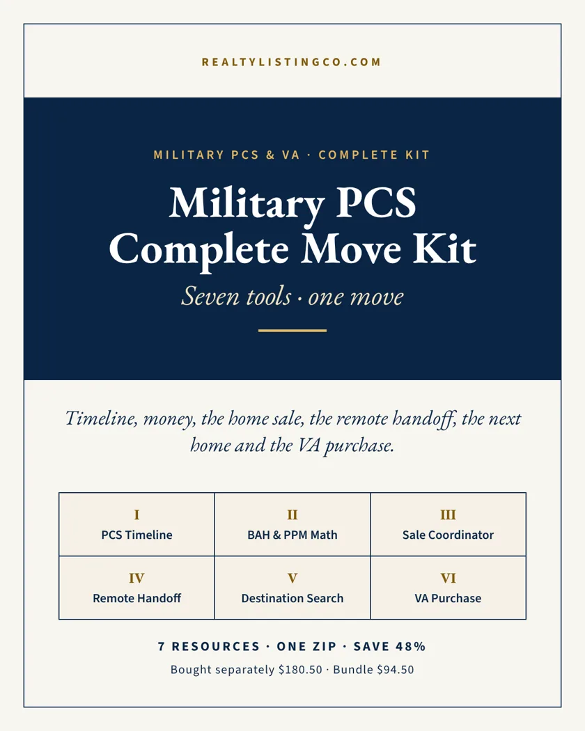 Military PCS Complete Move Kit concept cover